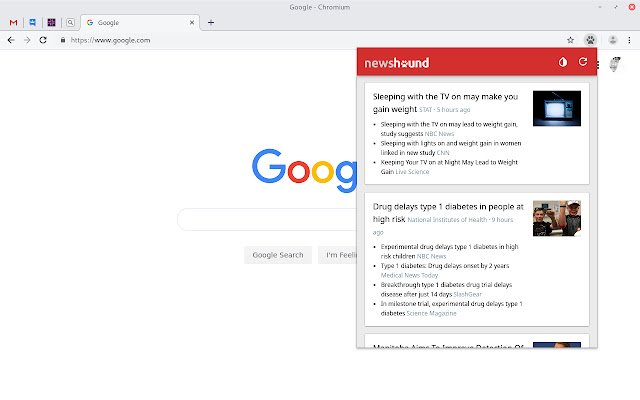 News Hound  from Chrome web store to be run with OffiDocs Chromium online