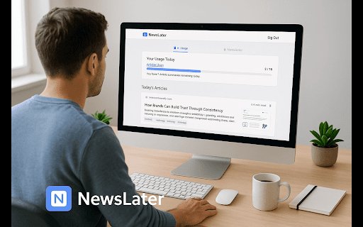 NewsLater: AI Powered Article Manager  from Chrome web store to be run with OffiDocs Chromium online