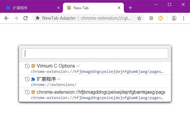 Chrome Web ストアの NewTab アダプターを OffiDocs Chromium オンラインで実行する