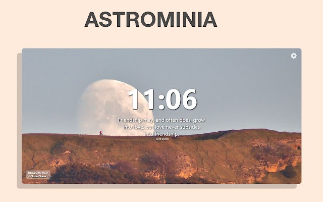 แท็บใหม่ | โดย Astrominia จาก Chrome เว็บสโตร์ที่จะรันด้วย OffiDocs Chromium ออนไลน์