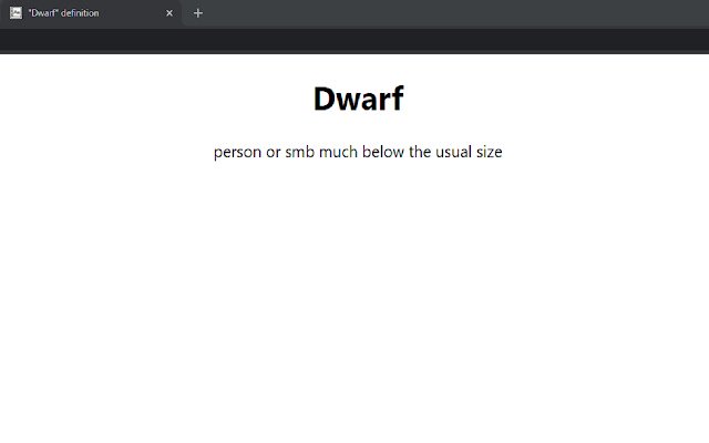 Neuer Tab Wörterbuch aus dem Chrome-Webshop, der mit OffiDocs Chromium online ausgeführt werden soll