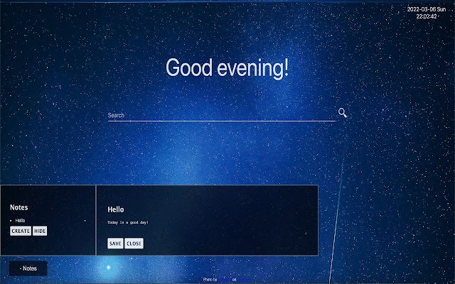 New Tab For Notes  from Chrome web store to be run with OffiDocs Chromium online