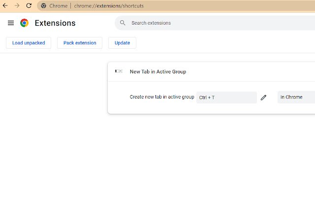 New Tab in Active Group  from Chrome web store to be run with OffiDocs Chromium online