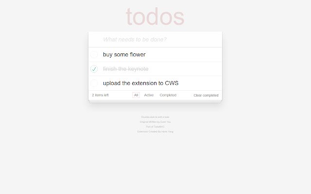 NewTab TODO List dal Chrome Web Store da eseguire con OffiDocs Chromium online