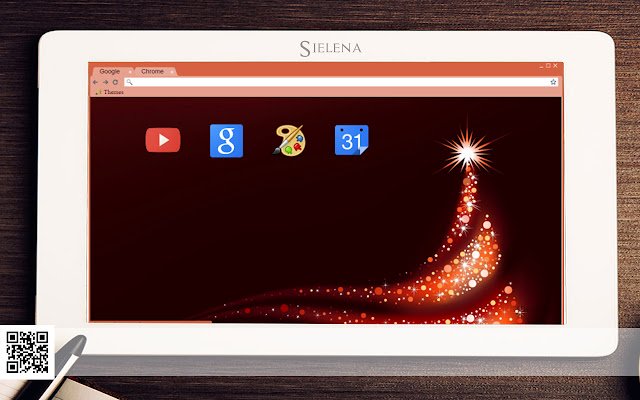 Новый год (тема Sielena) из интернет-магазина Chrome будет запущен с OffiDocs Chromium online