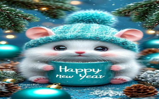 New year wallpaper  from Chrome web store to be run with OffiDocs Chromium online