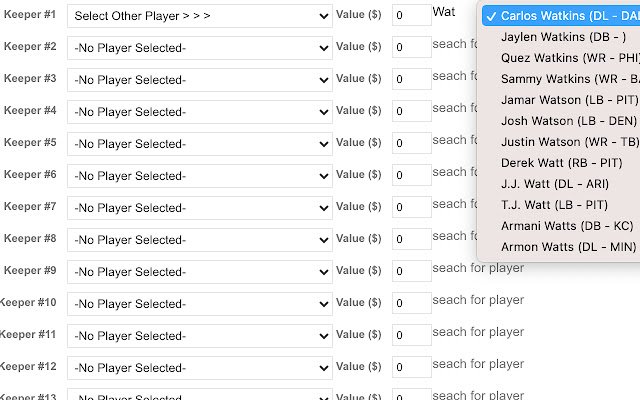 NFL Keepers from Chrome web store to be run with OffiDocs Chromium online NFL Keepers from Chrome web store to be run with OffiDocs Chromium online