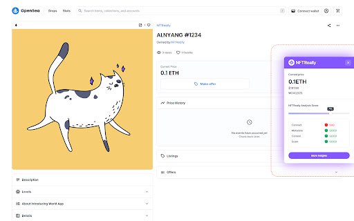 NFTReally from Chrome web store to be run with OffiDocs Chromium online NFTReally from Chrome web store to be run with OffiDocs Chromium online