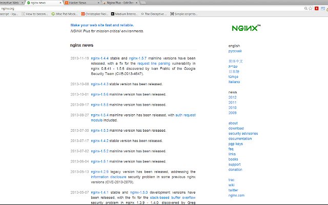 Nginx Plus din magazinul web Chrome va fi rulat cu OffiDocs Chromium online