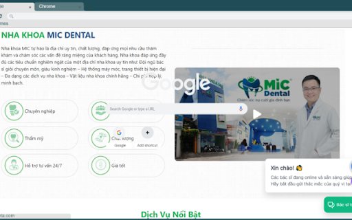Nha Khoa Mic  from Chrome web store to be run with OffiDocs Chromium online