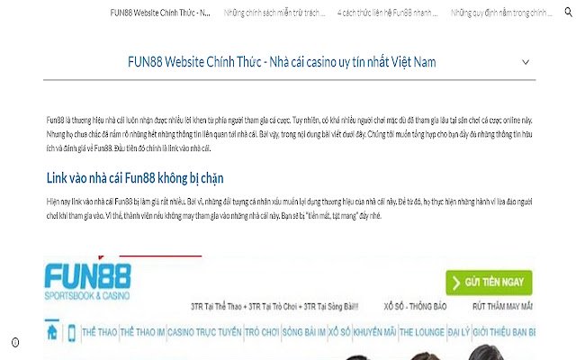 Nhà cái FUN88 uy tín nhất Việt Nam  from Chrome web store to be run with OffiDocs Chromium online