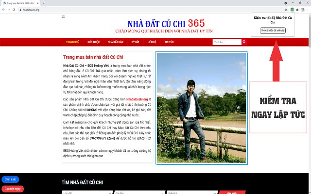 Nhà Đất Củ Chi uit de Chrome-webwinkel wordt uitgevoerd met OffiDocs Chromium online