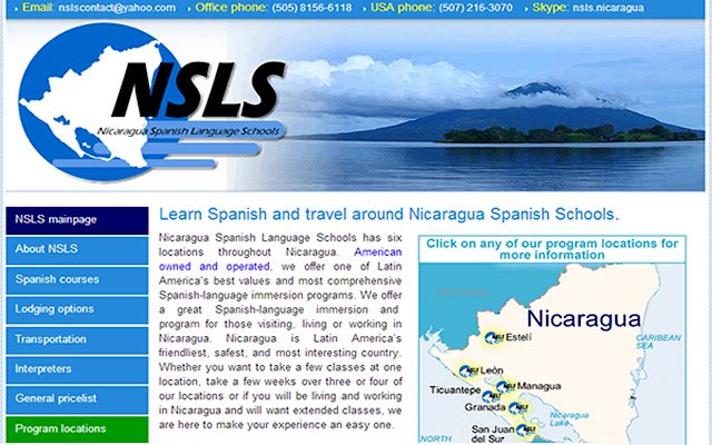 Sekolah Bahasa Spanyol Nikaragua dari toko web Chrome untuk dijalankan dengan OffiDocs Chromium online