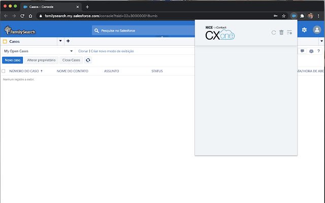 NiceIC CXone Salesforce Extension  from Chrome web store to be run with OffiDocs Chromium online