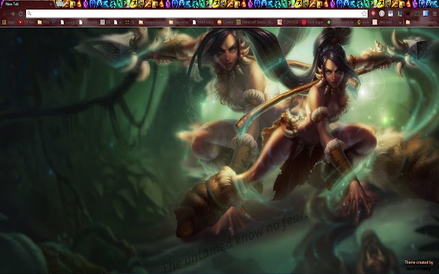 Nidalee League Theme aus dem Chrome-Webshop, das mit OffiDocs Chromium online ausgeführt werden soll