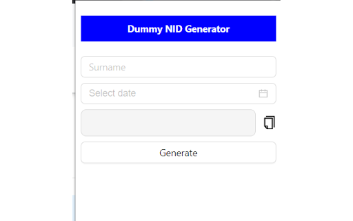 NID Generator from Chrome web store to be run with OffiDocs Chromium online NID Generator from Chrome web store to be run with OffiDocs Chromium online