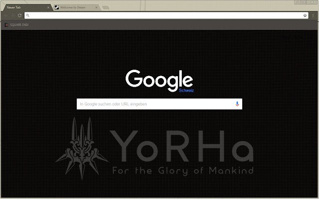 Тема Nier:Automata YoRHa из интернет-магазина Chrome будет работать с OffiDocs Chromium онлайн