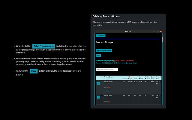 Chrome web mağazasındaki Nifi Utils, çevrimiçi OffiDocs Chromium ile çalıştırılacak