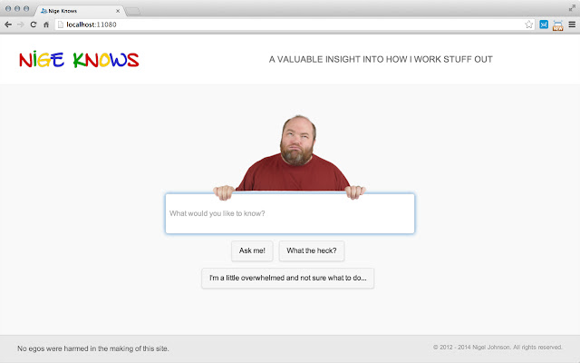 Nige Knows aus dem Chrome Web Store wird mit OffiDocs Chromium online betrieben