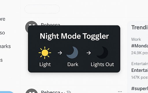Night Mode Toggler from Chrome web store to be run with OffiDocs Chromium online Night Mode Toggler from Chrome web store to be run with OffiDocs Chromium online
