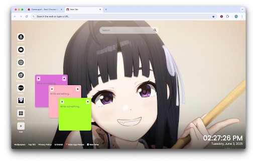 Nina Iseri Wallpapes New Tab by Gameograf  from Chrome web store to be run with OffiDocs Chromium online