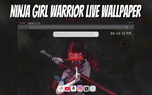 Ninja Girl Warrior Live Wallpaper Animation from Chrome web store to be run with OffiDocs Chromium online Ninja Girl Warrior Live Wallpaper Animation from Chrome web store to be run with OffiDocs Chromium online
