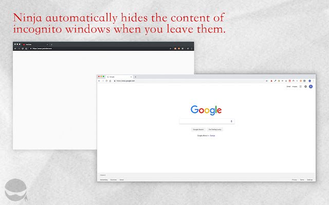 Ninja: ซ่อน / เบลอแท็บ Windows จาก Chrome เว็บสโตร์เพื่อใช้งานกับ OffiDocs Chromium ออนไลน์
