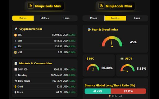 NinjaTools Mini  from Chrome web store to be run with OffiDocs Chromium online