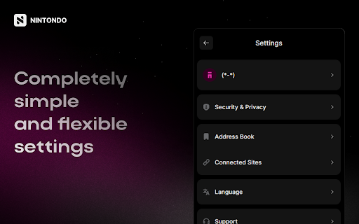 Nintondo Wallet  from Chrome web store to be run with OffiDocs Chromium online