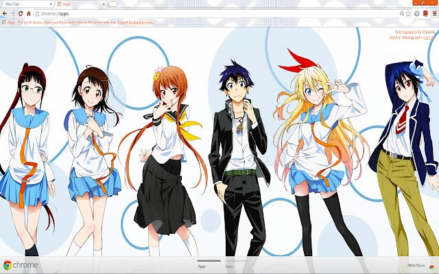 Nisekoi daripada kedai web Chrome untuk dijalankan dengan OffiDocs Chromium dalam talian