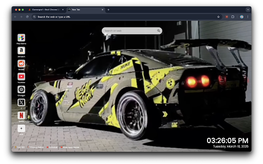 Nissan Silvia the Wheels Spin Live Wallpaper  from Chrome web store to be run with OffiDocs Chromium online