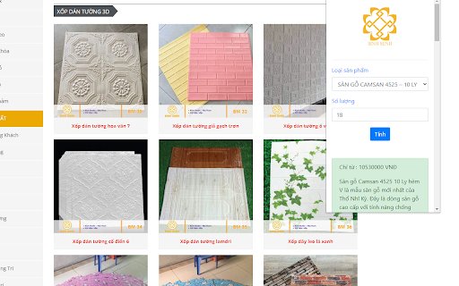 Nội Thất Bình Minh  from Chrome web store to be run with OffiDocs Chromium online