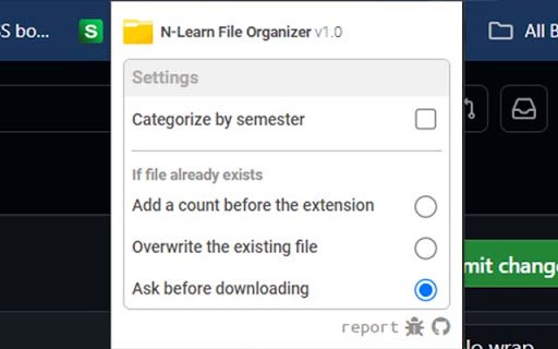 NLearn File Organizer  from Chrome web store to be run with OffiDocs Chromium online