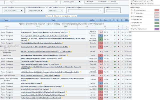 nnm club seed helper  from Chrome web store to be run with OffiDocs Chromium online
