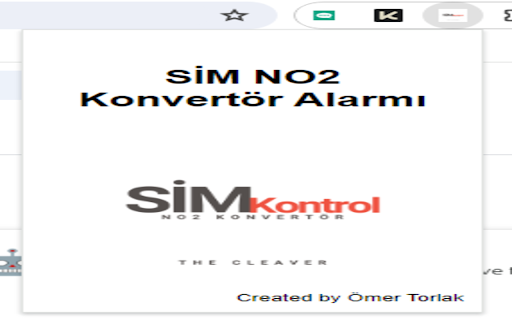 NO2 Konvertör Alarmı  from Chrome web store to be run with OffiDocs Chromium online