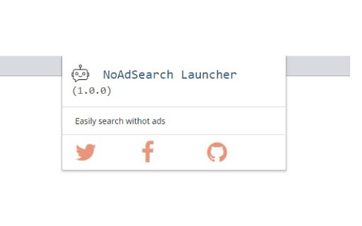 NoAdSearch Launcher  from Chrome web store to be run with OffiDocs Chromium online