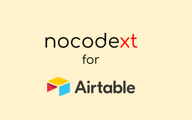 nocodext uit de Chrome-webwinkel om uit te voeren met OffiDocs Chromium online