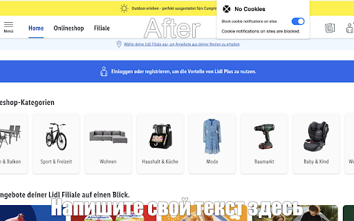 No Cookies  from Chrome web store to be run with OffiDocs Chromium online