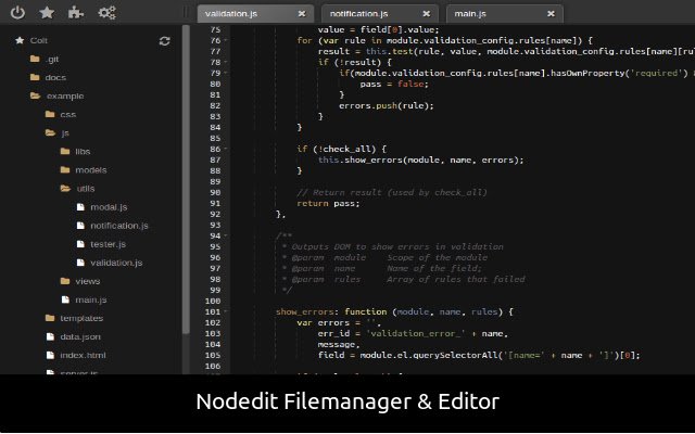 Nodedit daripada kedai web Chrome untuk dijalankan dengan OffiDocs Chromium dalam talian