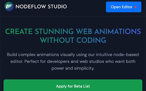 NodeFlow Studio  from Chrome web store to be run with OffiDocs Chromium online