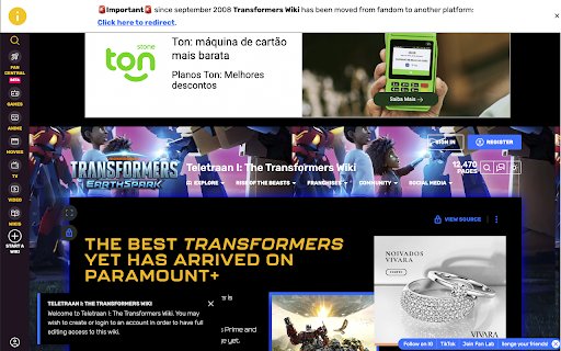 NoFandom  from Chrome web store to be run with OffiDocs Chromium online