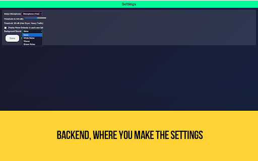 Noise Level Monitor from Chrome web store to be run with OffiDocs Chromium online Noise Level Monitor from Chrome web store to be run with OffiDocs Chromium online