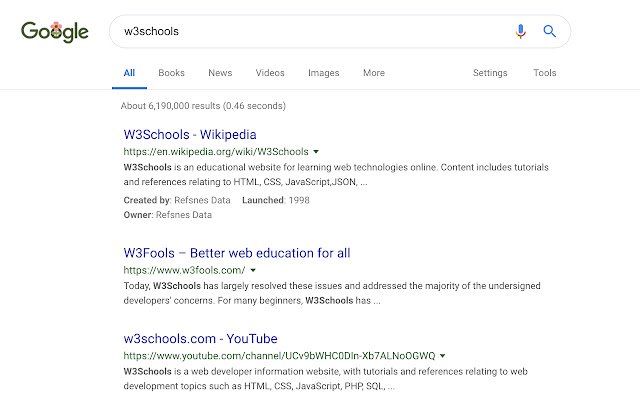 No More W3Schools  from Chrome web store to be run with OffiDocs Chromium online