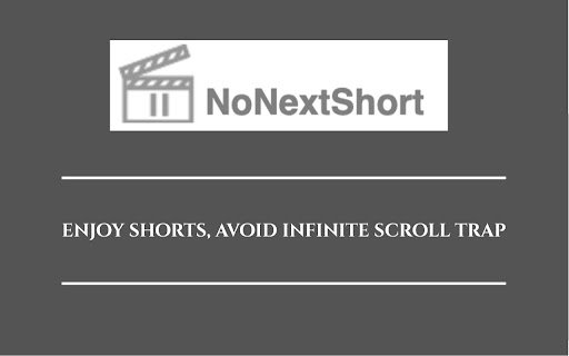 NoNextShort – Stop Endless Scrolling in YouTube Shorts  from Chrome web store to be run with OffiDocs Chromium online