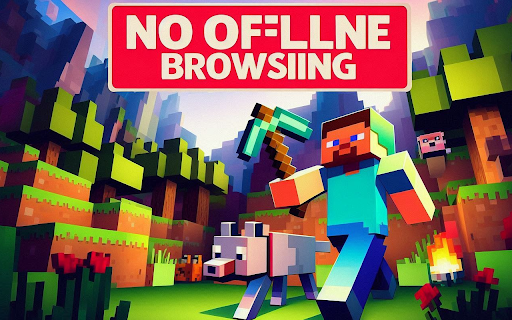 No offline browsing  from Chrome web store to be run with OffiDocs Chromium online