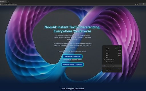 Noos.AI  from Chrome web store to be run with OffiDocs Chromium online