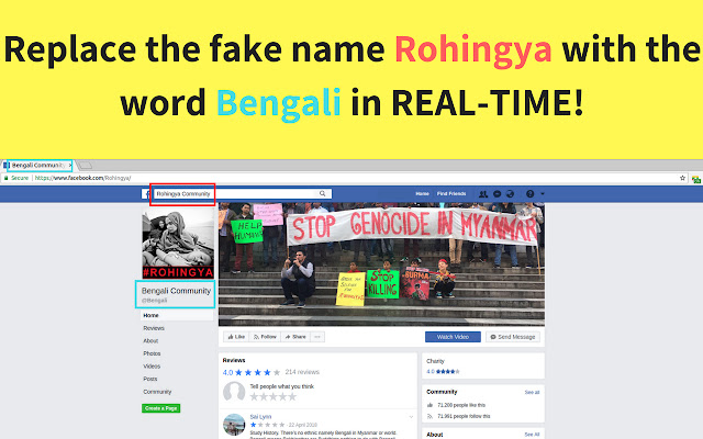 No Rohingya in Myanmar  from Chrome web store to be run with OffiDocs Chromium online
