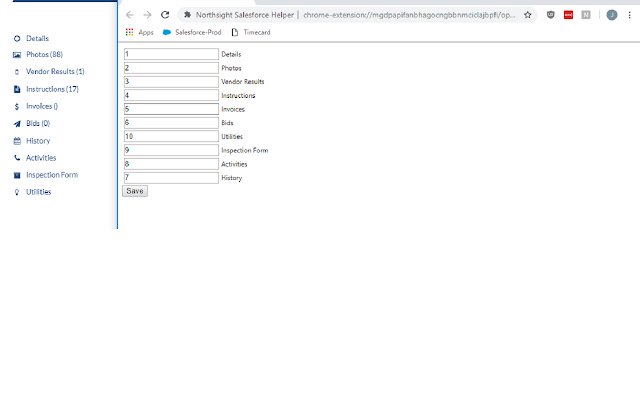 Northsight Salesforce Helper  from Chrome web store to be run with OffiDocs Chromium online