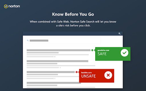 Norton Safe Search  from Chrome web store to be run with OffiDocs Chromium online