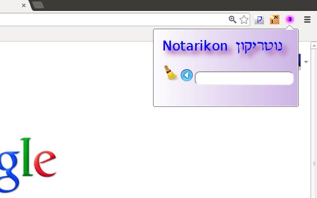 Notarikon ze sklepu internetowego Chrome do uruchomienia z OffiDocs Chromium online